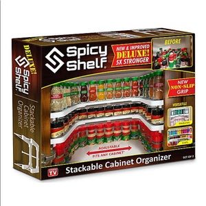 Spicy shelf adjustable cabinet spice rack